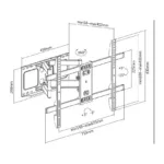 Televizoriaus laikiklis Equip 650335, vaizdas 9