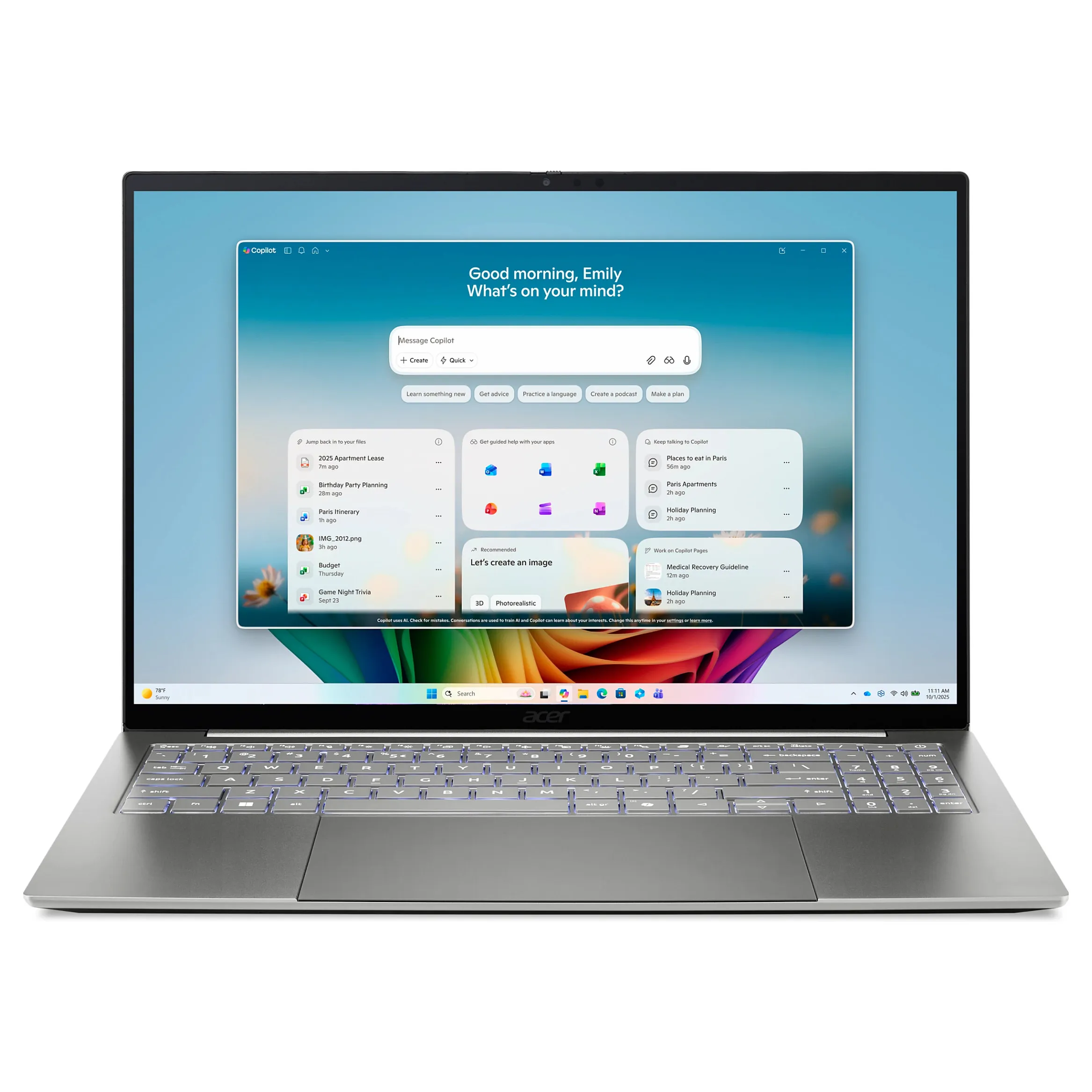 Acer Swift 16 AI SF16-71T-993G Acer Swift 16 AI SF16-71T-993G