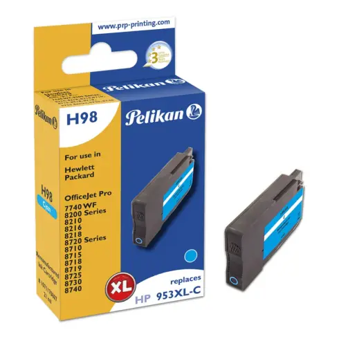 Rašalo kasetė Pelikan H98 (1071170807), žydros spalvos