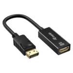 Vaizdo laidas ar adapteris Equip HDMI->Displayport 1.2 4K/30Hz Bu/St 0.15m (133447), juodos spalvos