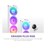 Procesoriaus aušintuvas NZXT Kraken Plus RGB 240 (RL-KR240-W2), vaizdas 2