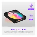 Korpuso aušintuvas NZXT F140 RGB (RF-R214S-BF), vaizdas 4