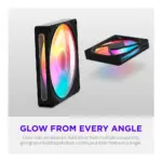 Korpuso aušintuvas NZXT F140 RGB (RF-R214S-BF), vaizdas 6