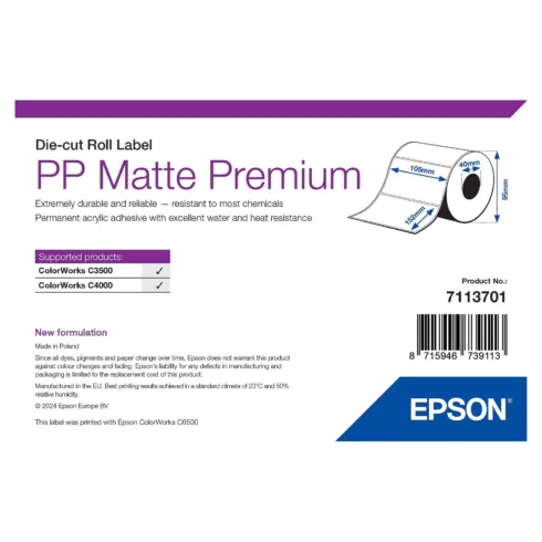 Spausdintuvo etiketės Epson 7113701