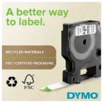 Etikečių juostelė DYMO D1 Standard, Black on Red, 9mm (S0720720), vaizdas 5