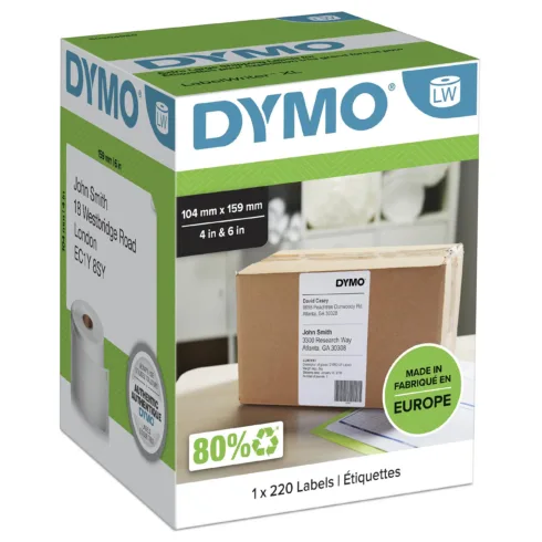 Spausdintuvo priedas DYMO LW, Extra Large Shipping Labels, 104 x 159 mm, S0904980