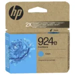 Rašalo kasetė HP 924e EvoMore (4K0U7NE#LS1), žydros spalvos