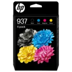 HP 937 4-Pack CMYK(4) Original Ink Cartridge Schwarz, Cyan, Magenta, Gelb 1250Seiten 800Seiten