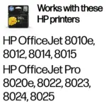 Rašalo kasetė HP 912XL High Yield (3YL83AE#LS1), geltonos spalvos, vaizdas 2