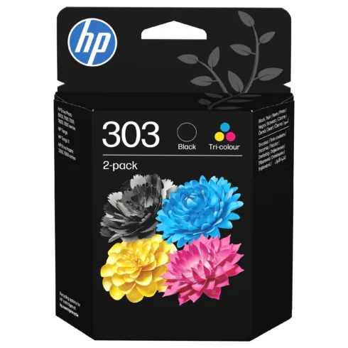 Rašalo kasetė HP 303 2-pack Black/Tri-color Original Ink Cartridges (3YM92AE#LS1)