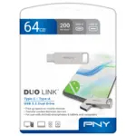 USB atmintinė PNY DUO LINK (P-FDI64GDULINKTYC-GE), vaizdas 3