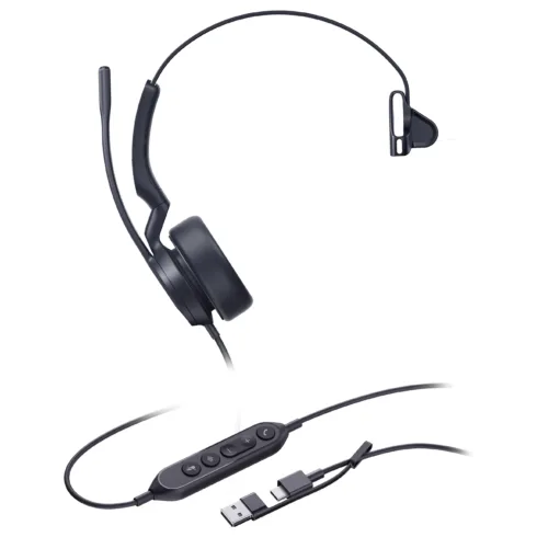 Ausinės Yealink UH44 Mono USB-C/A Headset (1308241)