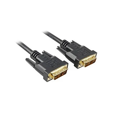 Sharkoon 3m DVI-D to DVI-D (18+1) DVI cable DVI kabelis Sharkoon 3m DVI-D to DVI-D (18+1)