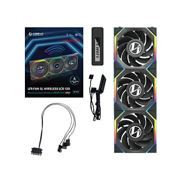 Lian Li UNI FAN SL Wireless LCD 120 Reverse Blade