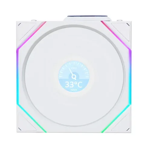 Korpuso aušintuvas Lian Li Uni Fan TL120 LCD Reverse Blade Wireless (12RTLLCD1W1W)