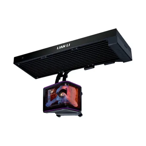 K Lian Li HydroShift II OLED Curved 360Fanless schwarz | AiO-Wasserkühlung