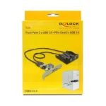 USB laidas ar adapteris DeLOCK Front Panel 3.5" / 5.25" 2 x USB 5 Gbps + PCI Express Card 2 x USB 5 Gbps (61893), vaizdas 2
