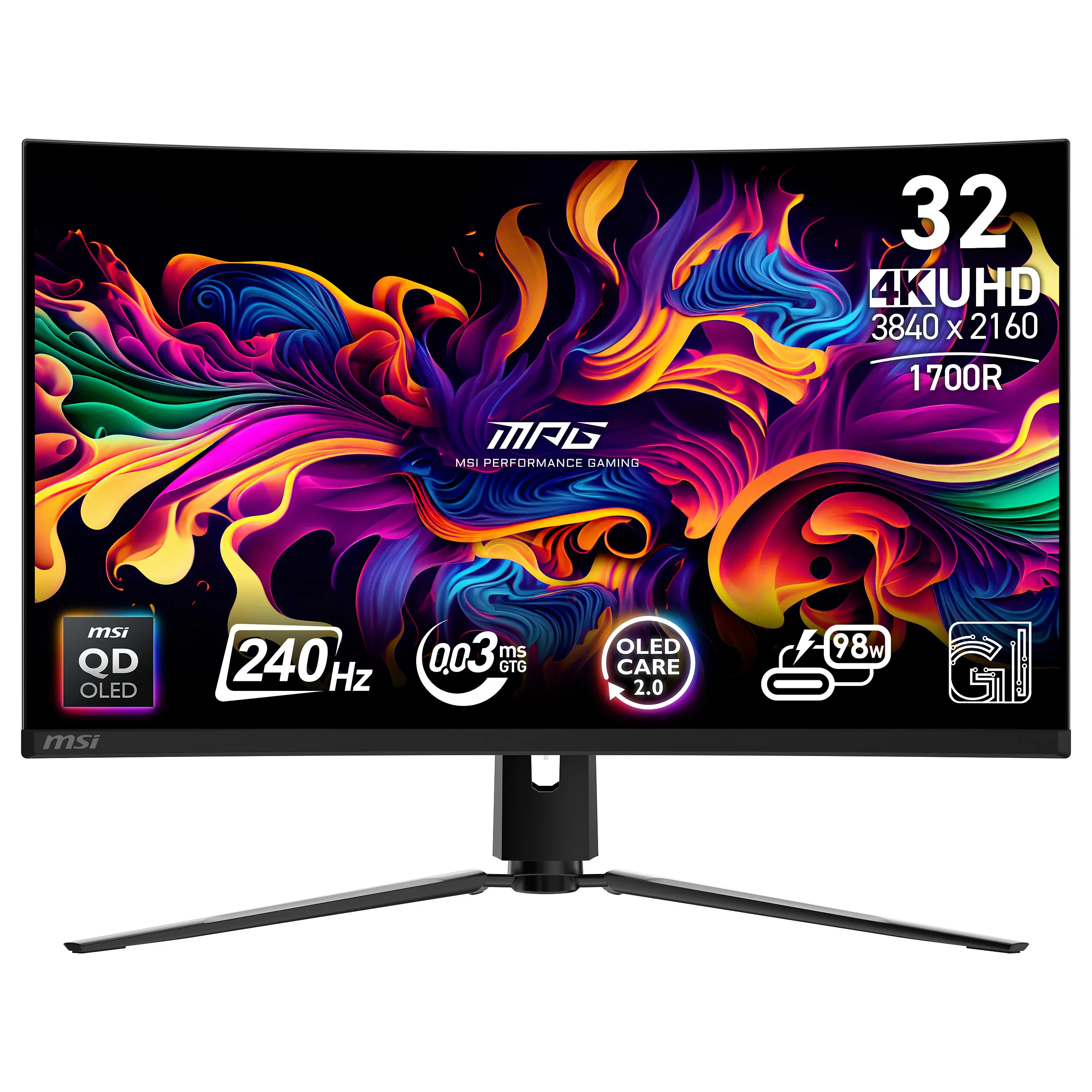 MSI MPG 321CURX QD-OLED computer monitor Monitorius MSI MPG 321CURX QD-OLED (9S6-3DD64T-001)
