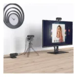 Internetinė kamera Hama Webcam C-400 (139991), juodos spalvos, vaizdas 5