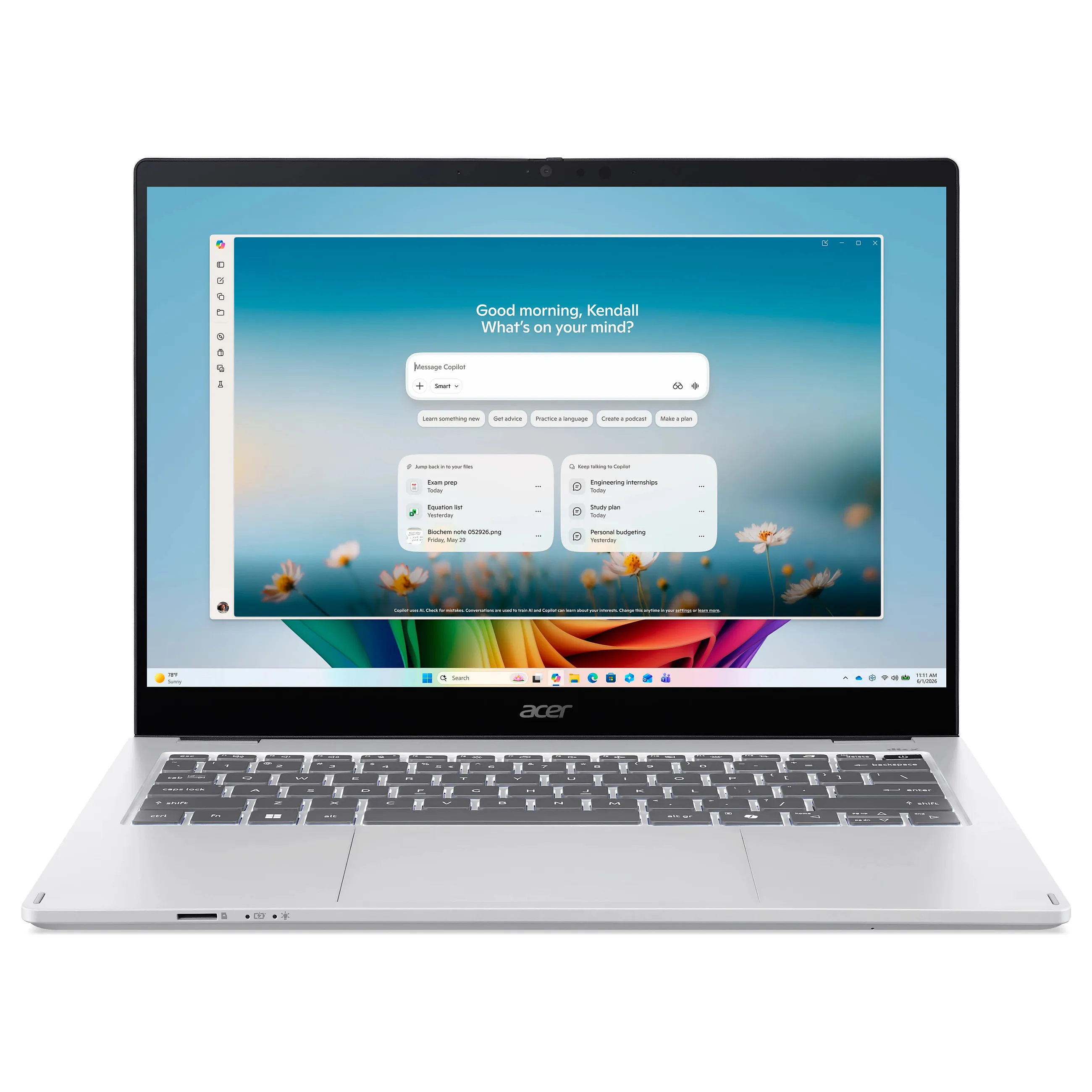 Acer Swift Spin 14 AI SFSP14-I51T-59E2 Acer Swift Spin 14 AI SFSP14-I51T-59E2