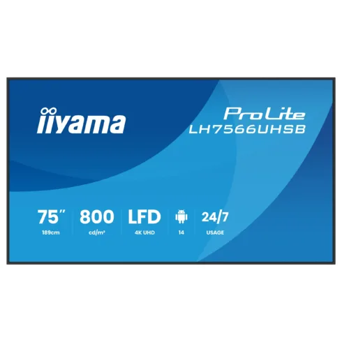 Komercinis ekranas iiyama LH7566UHSB-B1AG