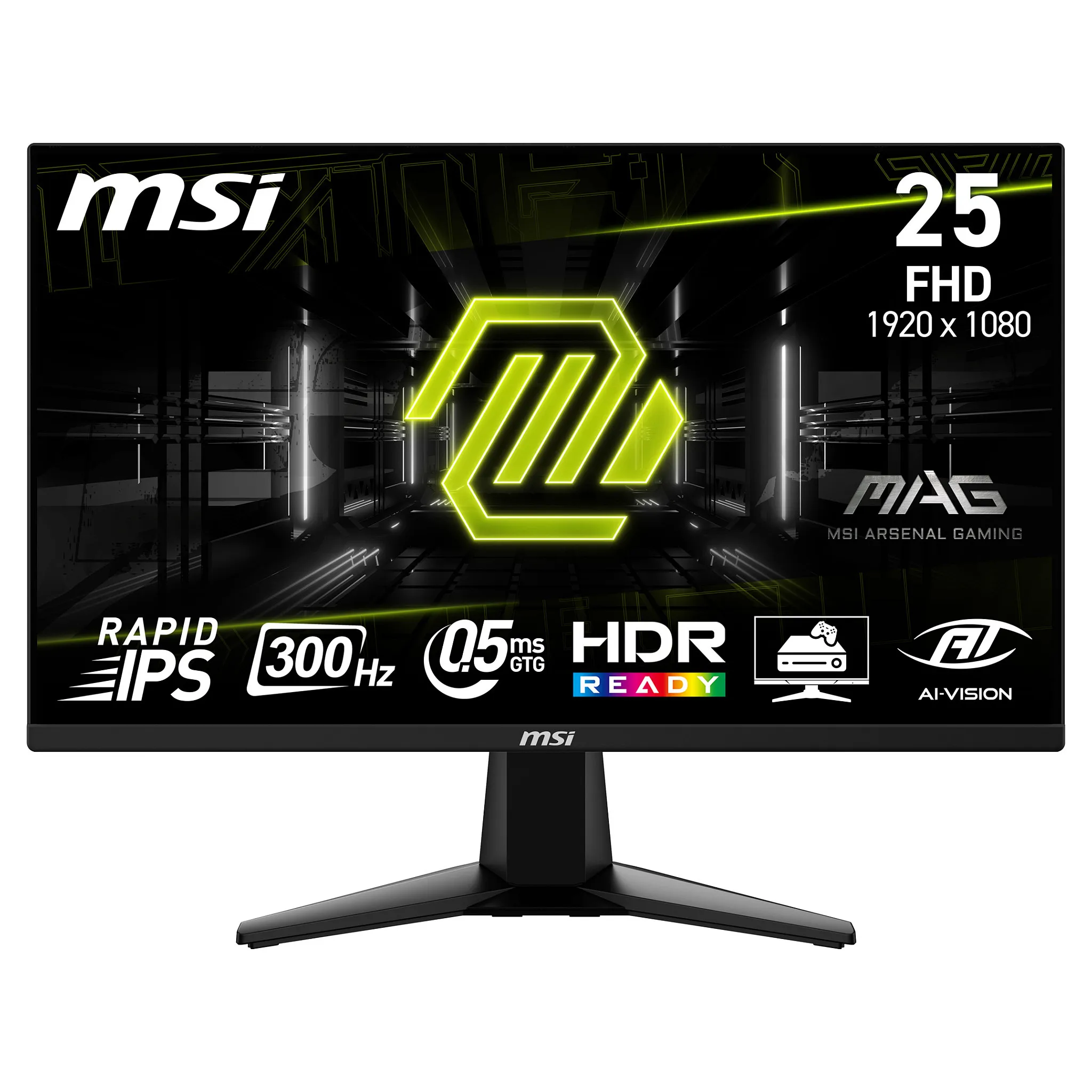 MSI MAG 255XF computer monitor Monitorius MSI MAG 255XF (9S6-3BC21M-021)