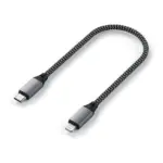 USB-C laidas ar adapteris Satechi iPad/iPhone/iPod cable (1x USB-C - 1x Lightning) (ST-TCL10M), antracito spalvos, vaizdas 2