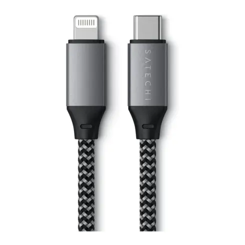 Satechi iPad/iPhone/iPod cable (1x USB-C - 1x Lightning) 0.25 m anthracite