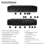 Stacionarus kompiuteris HP EliteDesk 8 Mini G2i CU5 322/16GB/512SSD/W11 Pro (DL8T6ET#ABD), vaizdas 2