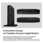 Stacionarus kompiuteris HP EliteDesk 8 Mini G2i CU5 322/16GB/512SSD/W11 Pro (DL8T6ET#ABD), vaizdas 6