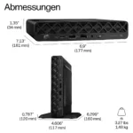 Stacionarus kompiuteris HP EliteDesk 8 Mini G2i CU7 356H/32GB/1TBSSD/W11 Pro (DL8T7ET#ABD), vaizdas 3