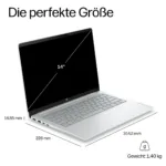 Nešiojamas kompiuteris HP OmniBook 3 14-hz0155ng Snapdragon X1-26-100/16GB/512SSD/W11 Home (D91H2EA#ABD), vaizdas 4