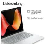 Nešiojamas kompiuteris HP OmniBook 3 14-hz0155ng Snapdragon X1-26-100/16GB/512SSD/W11 Home (D91H2EA#ABD), vaizdas 8