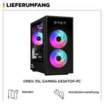 Stacionarus kompiuteris HP OMEN GT16-1474ng 35L Gaming Desktop RYZ7 9800X3D/32GB/1TBSSD/RTX5070/W11 (DN2E8EA#ABD), vaizdas 3
