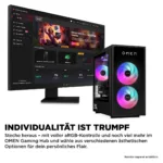 Stacionarus kompiuteris HP OMEN GT16-1474ng 35L Gaming Desktop RYZ7 9800X3D/32GB/1TBSSD/RTX5070/W11 (DN2E8EA#ABD), vaizdas 5