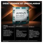 Stacionarus kompiuteris HP OMEN GT16-1474ng 35L Gaming Desktop RYZ7 9800X3D/32GB/1TBSSD/RTX5070/W11 (DN2E8EA#ABD), vaizdas 7