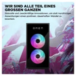 Stacionarus kompiuteris HP OMEN GT16-1474ng 35L Gaming Desktop RYZ7 9800X3D/32GB/1TBSSD/RTX5070/W11 (DN2E8EA#ABD), vaizdas 8