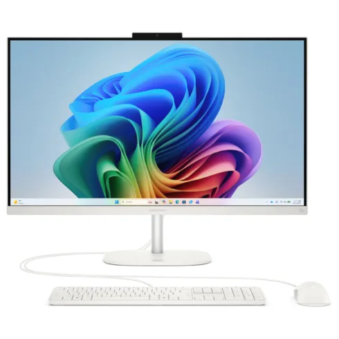All-in-one kompiuteris HP OmniStudio 27-cw0471ng 27 RYZ AI 7 445/16GB/512SSD/W11 Home (DN2A1EA#ABD), baltos spalvos