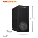 Stacionarus kompiuteris HP OMEN 16L TG03-0451ng Gaming Desktop RYZ5-8400F/16GB/512SSD/RTX5050/noOS (DN2E9EA#ABD), vaizdas 5