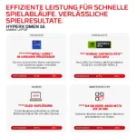 Nešiojamas kompiuteris HP HyperX OMEN 16-am2173ng i7-14650HX/24GB/1TBSSD/RTX5070/W11 Home (DN9R0EA#ABD), vaizdas 3
