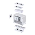 Jonsbo D32 PRO White PC-Gehäuse, Mini-Gehäuse, mATX, Tempered Glass – weiß