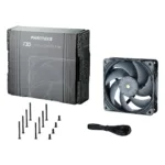 Korpuso aušintuvas PHANTEKS T30 PWM 120mm Lüfter (PH-F120T30_BG), juodos spalvos, vaizdas 6