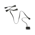 Kolink 1-4 PWM Lüfter Splitterkabel – 35 cm, geflochten, schwarz
