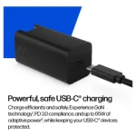 Nešiojamo kompiuterio įkroviklis N HP USB-C 65W GaN Ladegerät Schwarz, inkl. 2m USB-C Kabel, Power (C90CKUT#ABB), vaizdas 17
