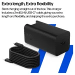 Nešiojamo kompiuterio įkroviklis N HP USB-C 65W GaN Ladegerät Schwarz, inkl. 2m USB-C Kabel, Power (C90CKUT#ABB), vaizdas 19