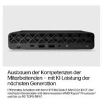 Stacionarus kompiuteris HP EliteDesk 8 Mini G2a RYZ AI 5 435/16GB/512SSD/W11 Pro (DL8X4ET#ABD), vaizdas 7