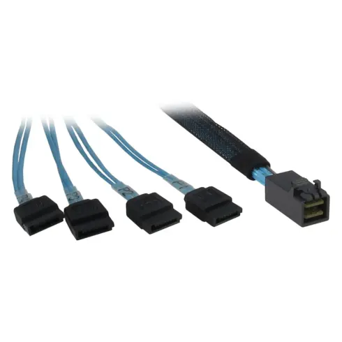 Vidinis kompiuterio kabelis Inter-Tech 0.5m SFF 8643/4x SATA (88885003)