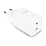 Nešiojamo kompiuterio įkroviklis N Dicota 2-port GaN Wall Charger (100W) EU (D32186), baltos spalvos
