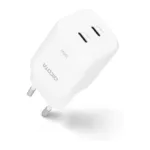 Nešiojamo kompiuterio įkroviklis N Dicota 2-port GaN Wall Charger (100W) EU (D32186), baltos spalvos, vaizdas 3