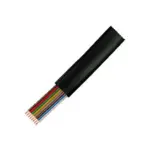 Laidas ar adapteris Logilink Telephone cable, flat, 8-wire, CCA, 6x 0.12 mm, black, 100 m (CM08)